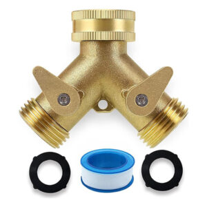 brass hose y-splitter