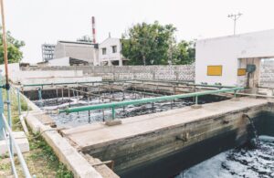 water tanks in India organic cotton apparel factory