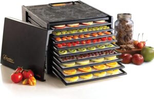Excalibur dehydrator with all 9 trays full