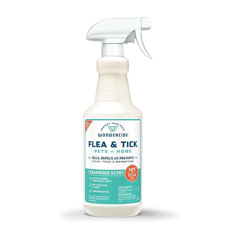 Wondercide cedar wood flea spray bottle