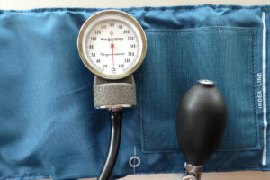 a sphygmomanometer